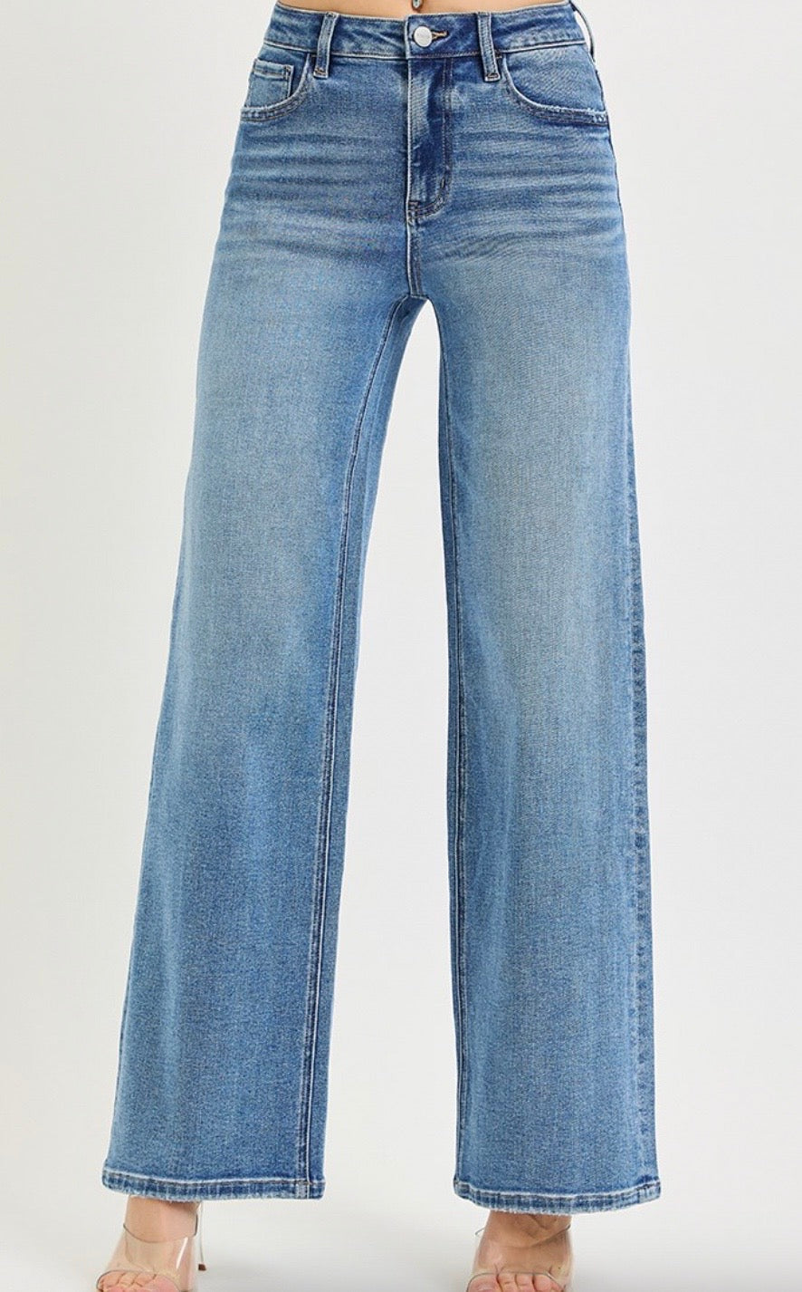 High Rise Wide Leg Jeans