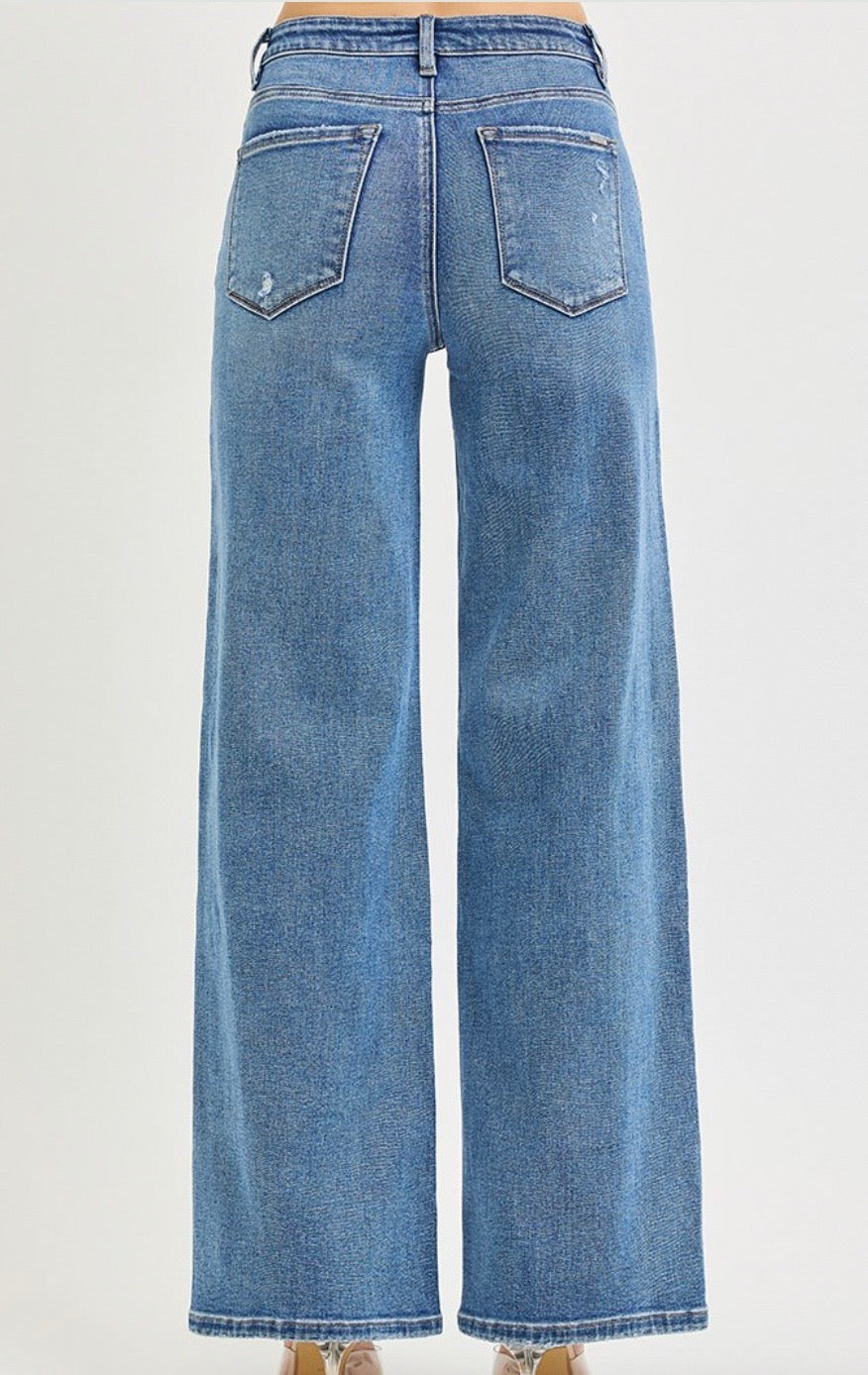 High Rise Wide Leg Jeans