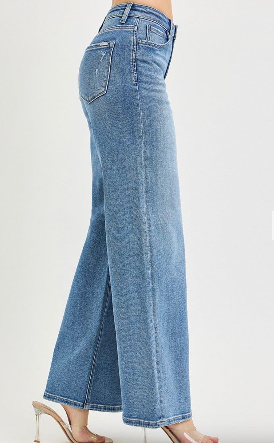 High Rise Wide Leg Jeans