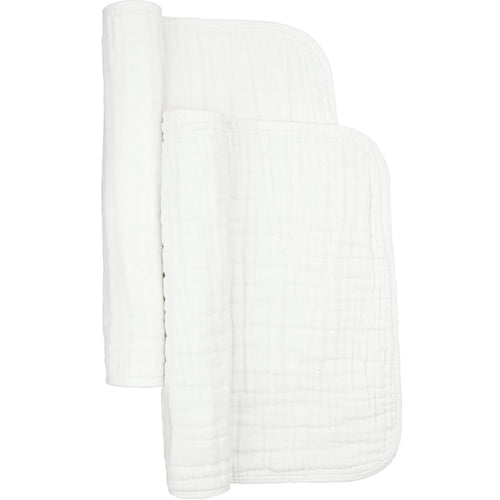 Muslin™ Burp Cloth 2 Pack - White