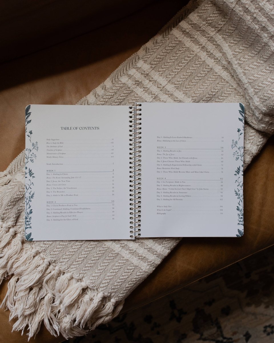 Abide Spiral Bible Study - Three:Twelve Boutique - The Daily Grace Co