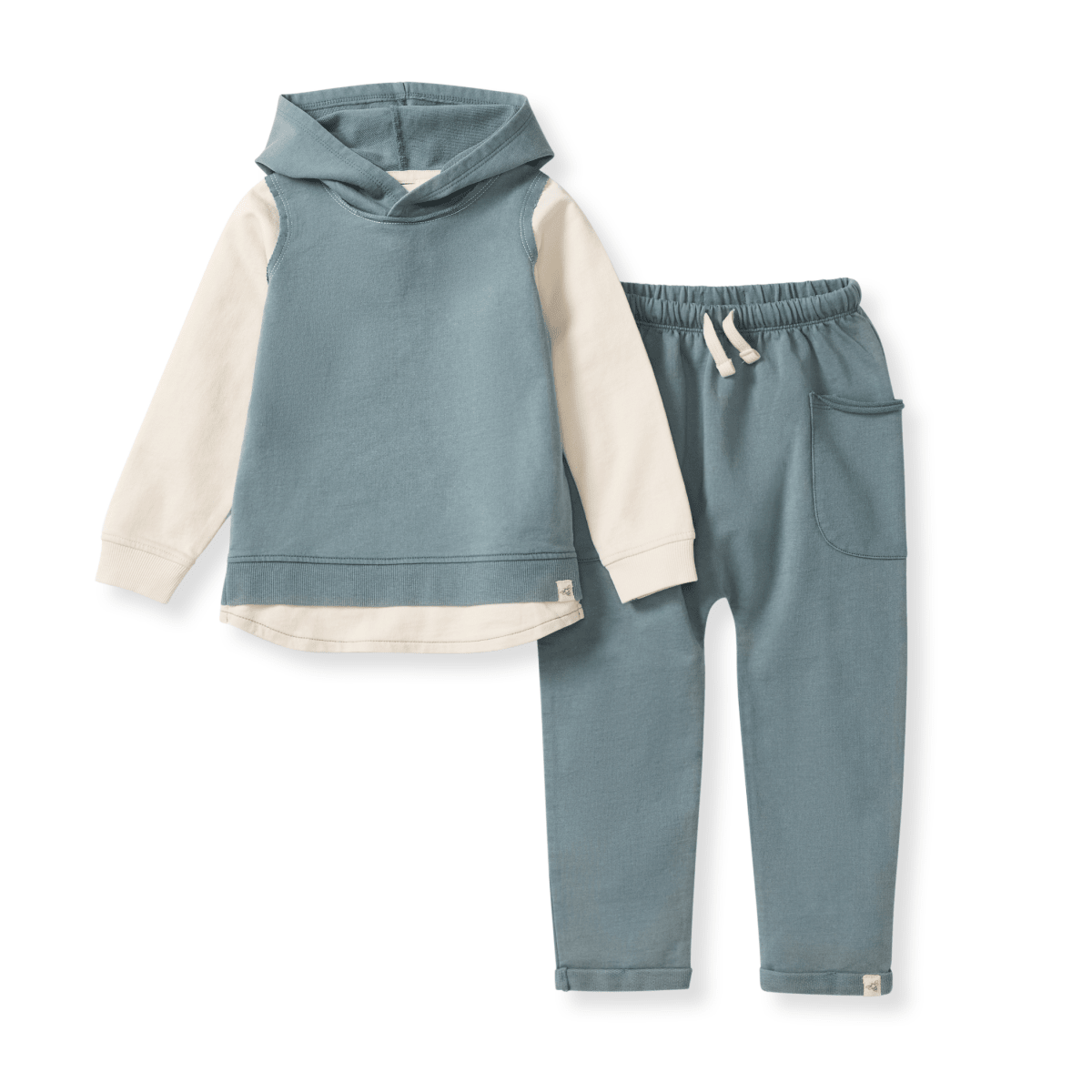Acid Wash Sweatshirt & Pants Set - Three:Twelve Boutique - Burt's Bees Baby