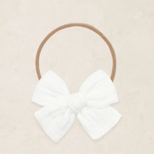 Adventure Bow - White Headband - Three:Twelve Boutique - Lou Lou & Company