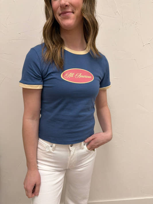 All American Short Sleeve Top – Classic Cotton Tee - Three:Twelve Boutique - Polagram