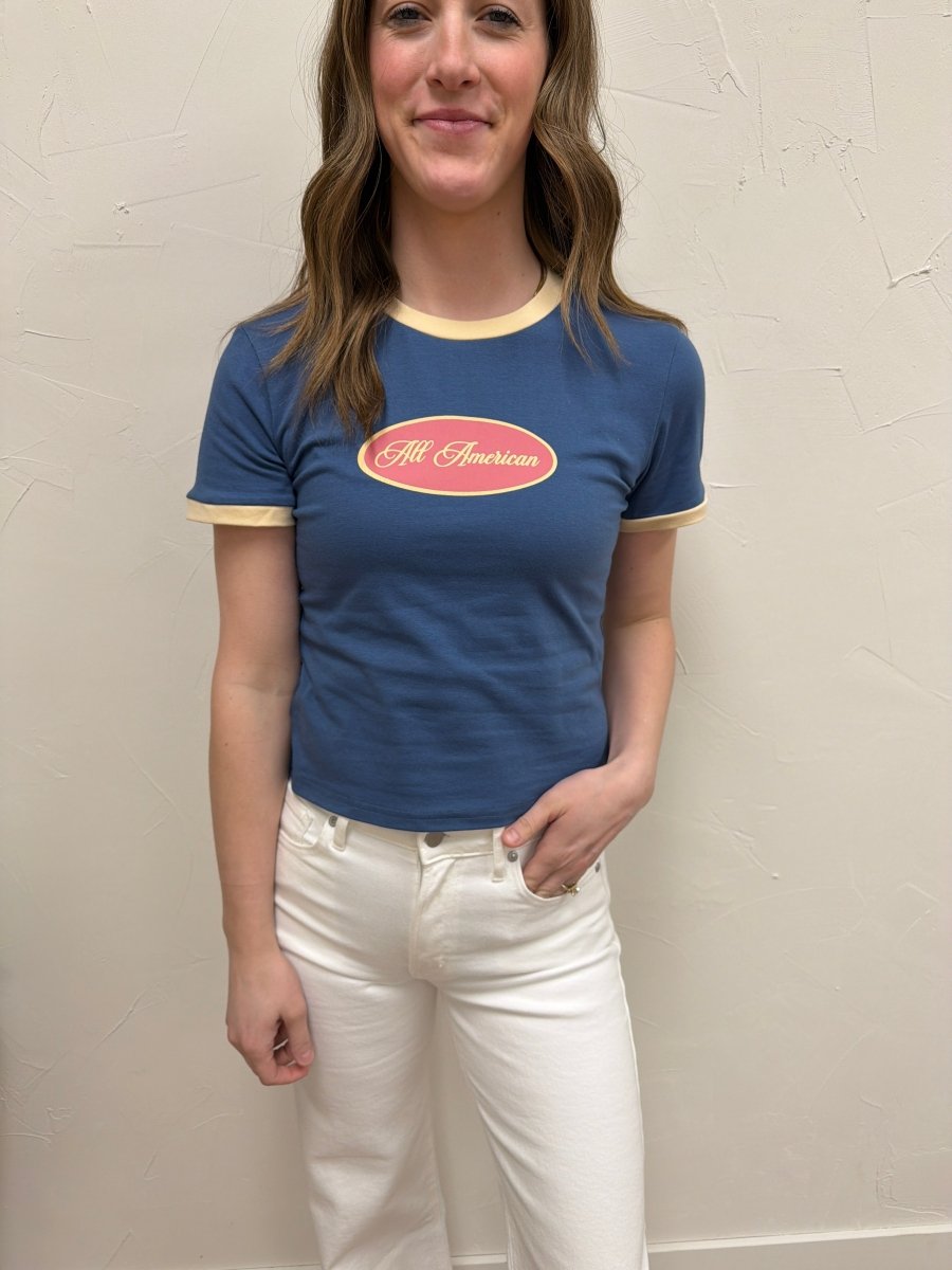 All American Short Sleeve Top – Classic Cotton Tee - Three:Twelve Boutique - Polagram
