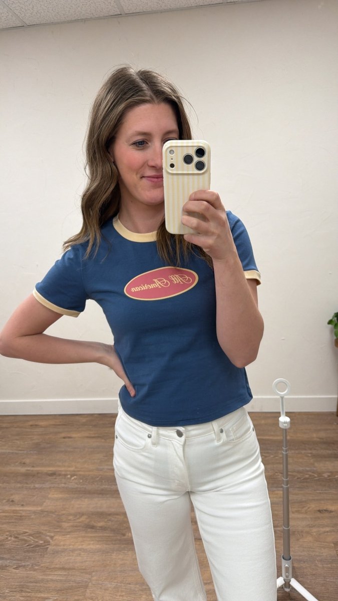 All American Short Sleeve Top – Classic Cotton Tee - Three:Twelve Boutique - Polagram
