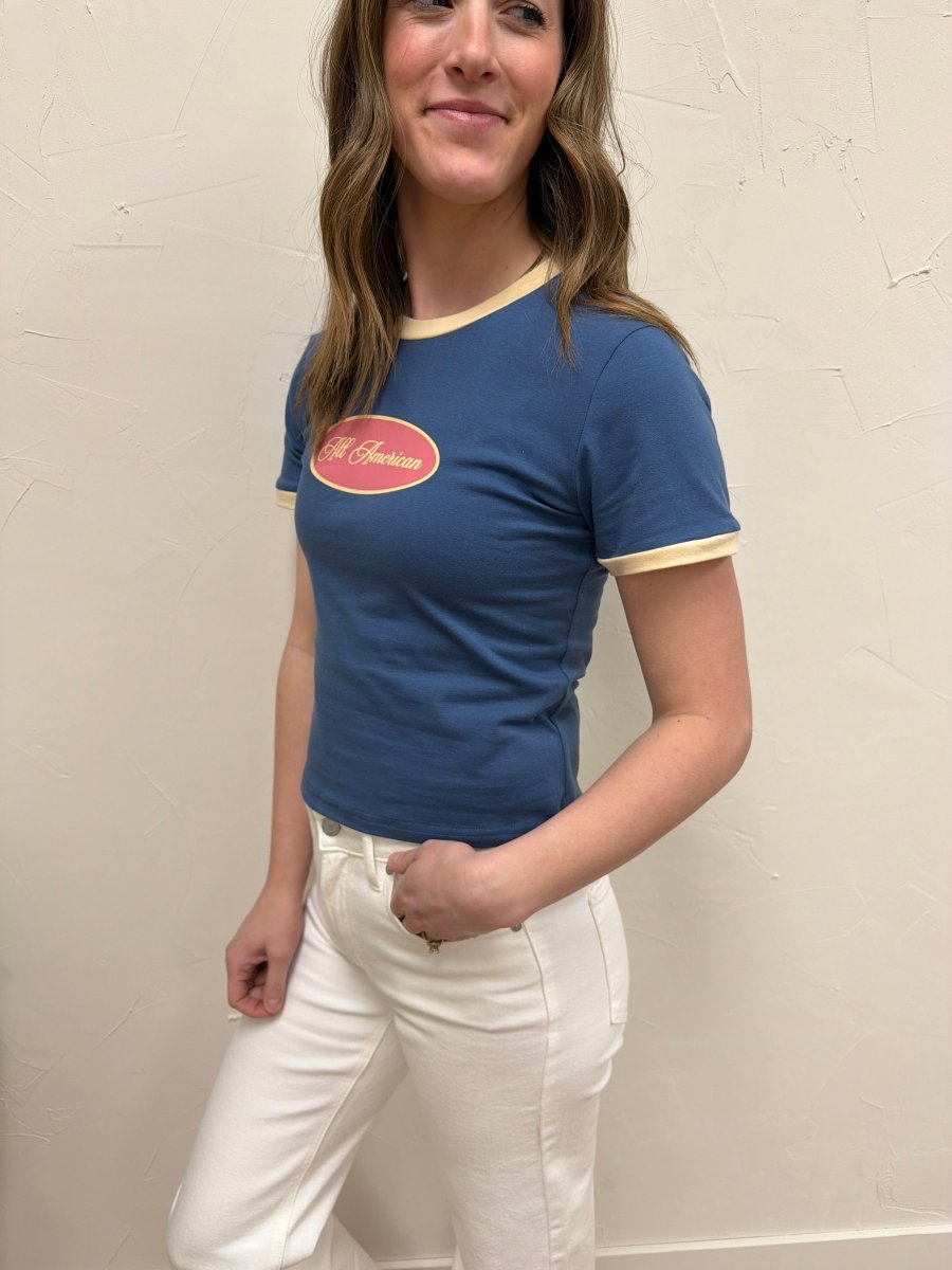 All American Short Sleeve Top – Classic Cotton Tee - Three:Twelve Boutique - Polagram