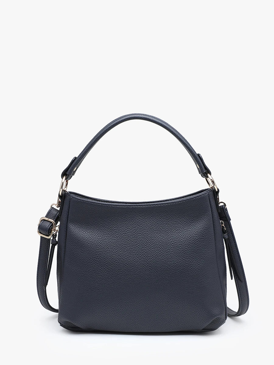 Amari Structured Satchel w/ Dual Side Pockets - Three:Twelve Boutique - JEN & CO