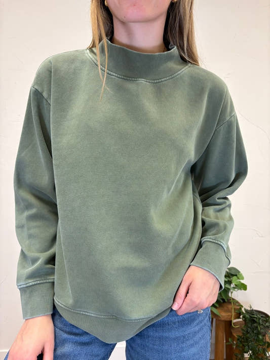 Ashford Mock neck Sweatshirt - Three:Twelve Boutique - Thread & Supply