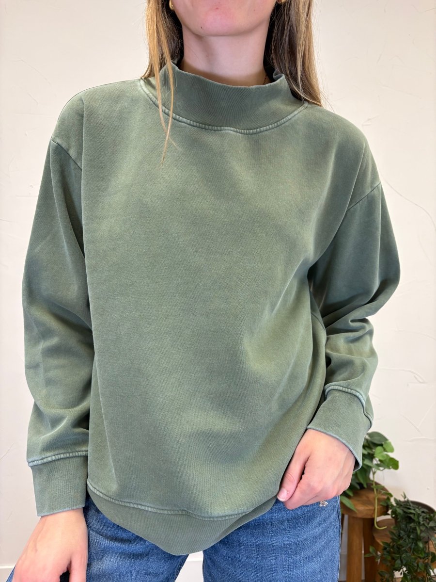 Ashford Mock neck Sweatshirt - Three:Twelve Boutique - Thread & Supply