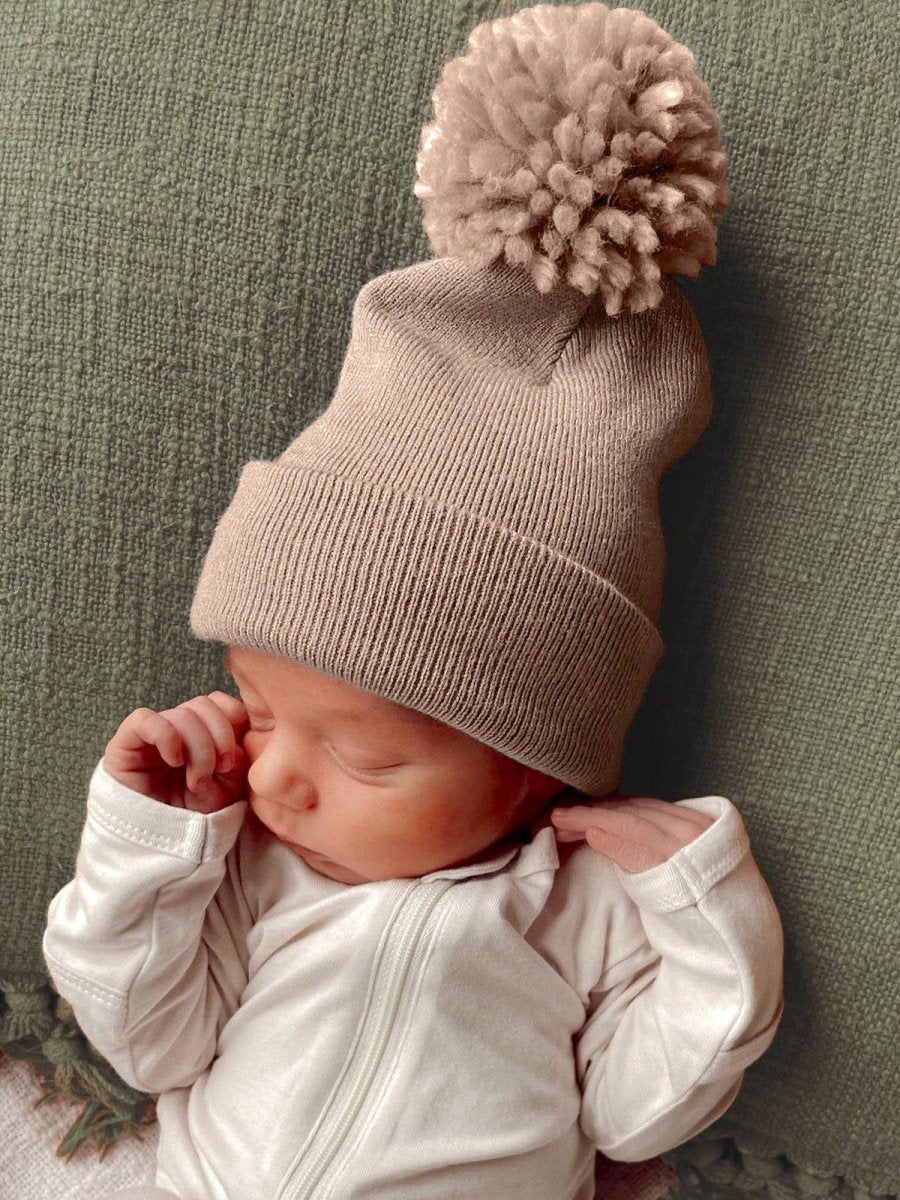Baby's First Hat®, Tan Pom - Three:Twelve Boutique - SpearmintLOVE