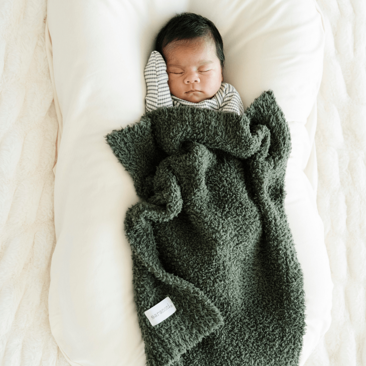 BAMBONI® MINI BLANKETS: Gray - Three:Twelve Boutique - Saranoni
