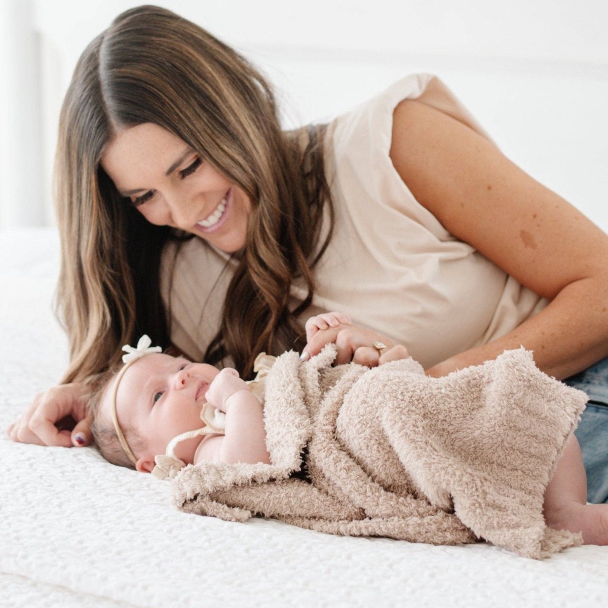 BAMBONI® MINI BLANKETS: Gray - Three:Twelve Boutique - Saranoni