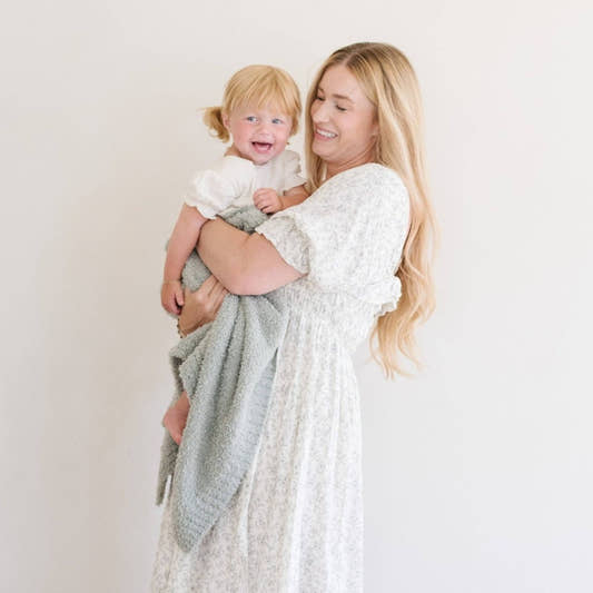 BAMBONI® RECEIVING BLANKETS: Sage - Three:Twelve Boutique - Saranoni