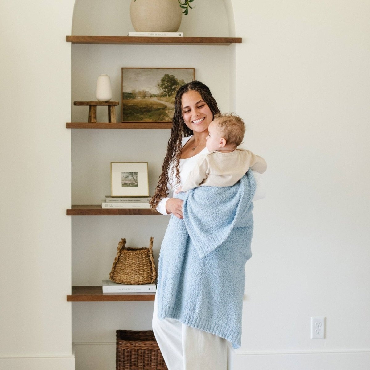 BAMBONI® RECEIVING BLANKETS: Spruce - Three:Twelve Boutique - Saranoni
