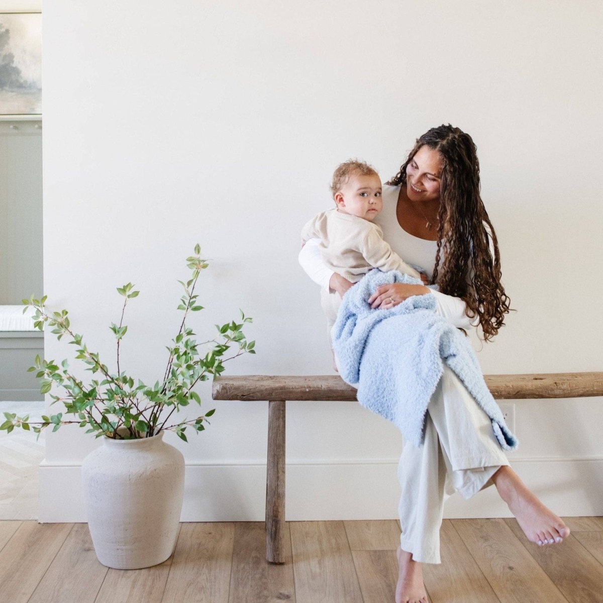 BAMBONI® RECEIVING BLANKETS: Spruce - Three:Twelve Boutique - Saranoni