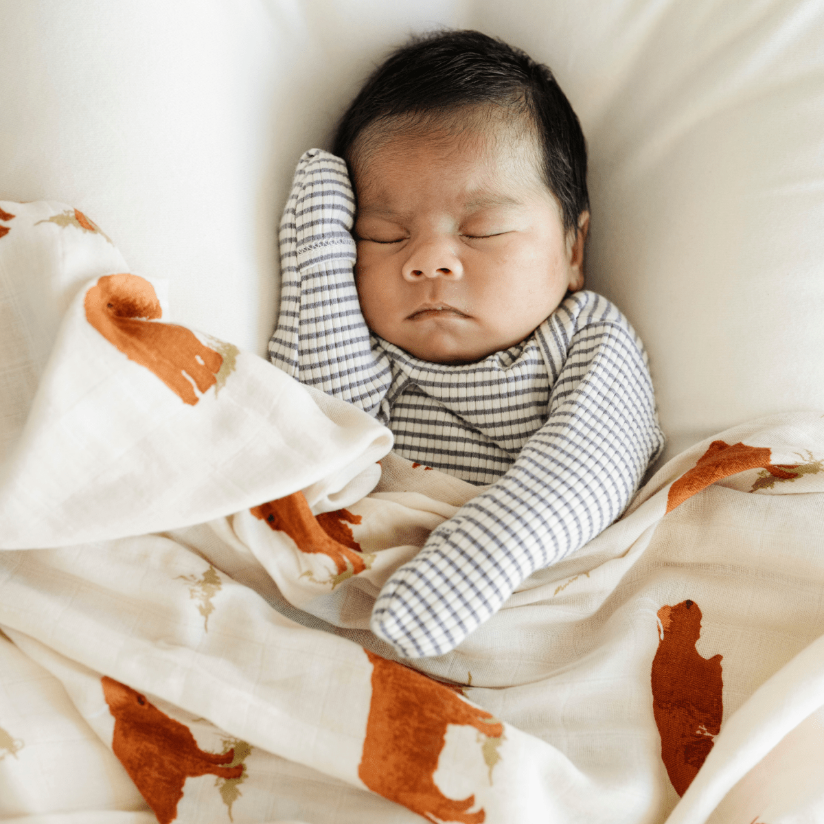 BAMBOO RAYON MUSLIN SWADDLES: By Hope Lakewood Animals - Three:Twelve Boutique - Saranoni