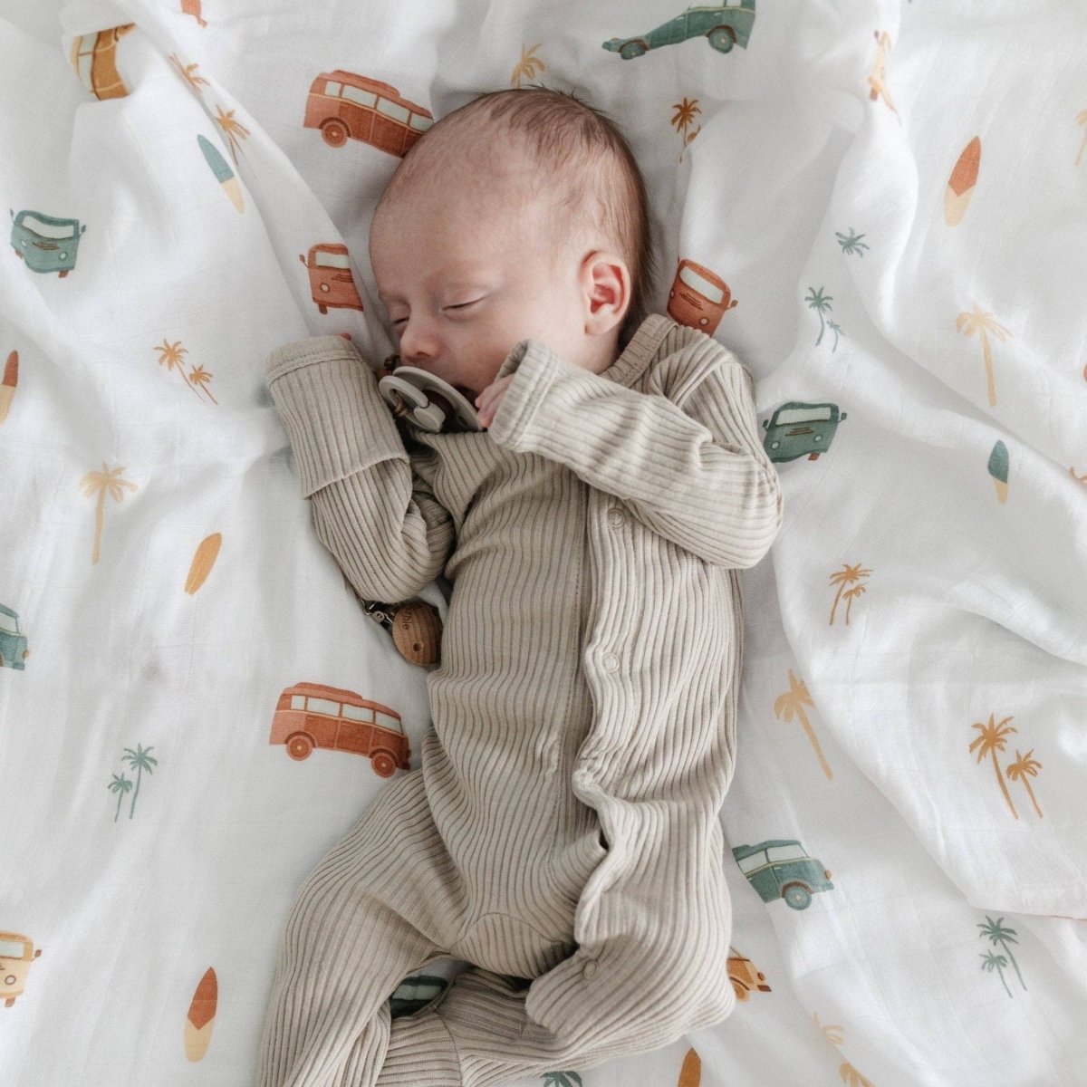 BAMBOO RAYON MUSLIN SWADDLES: Fleurs - Three:Twelve Boutique - Saranoni