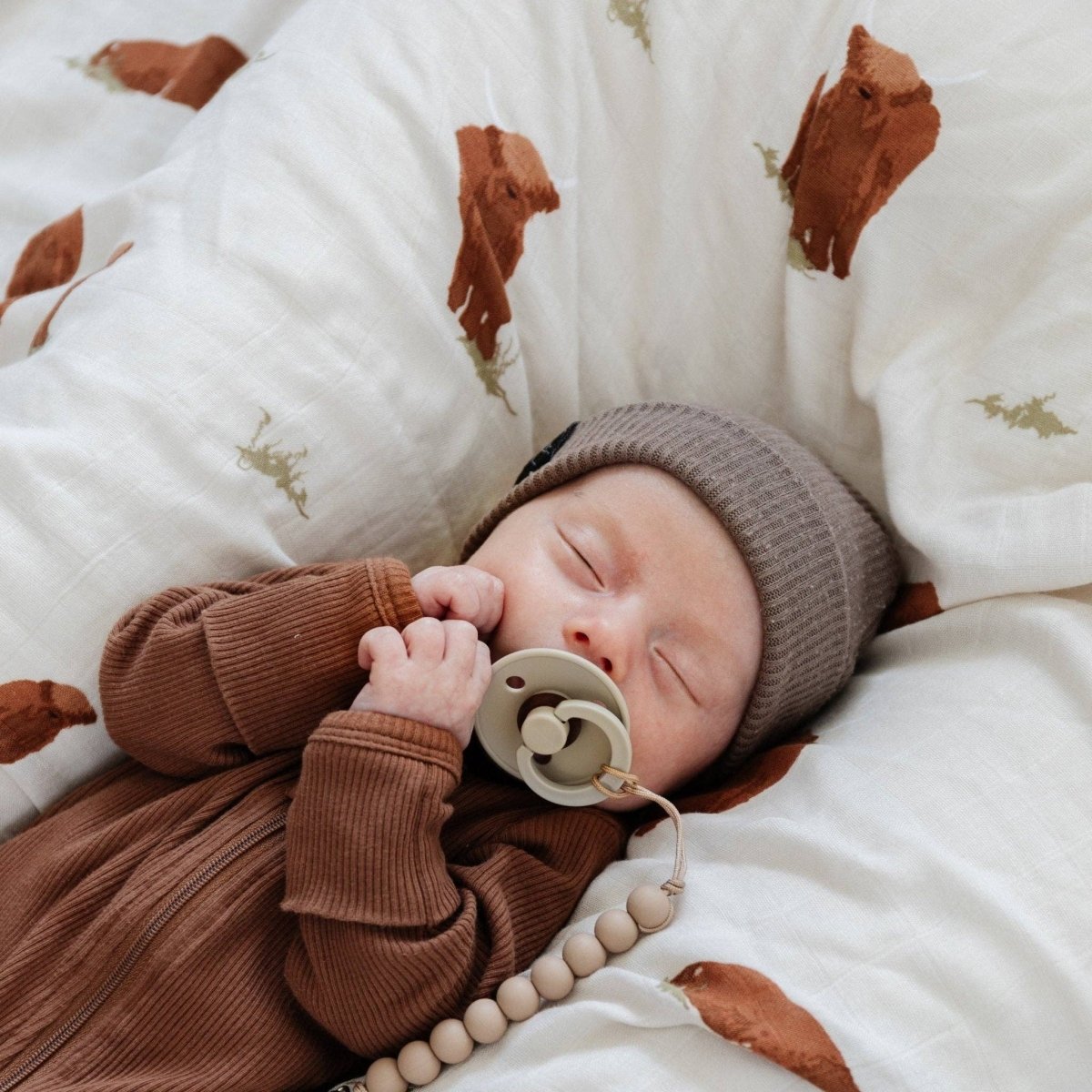 BAMBOO RAYON MUSLIN SWADDLES: Floret - Three:Twelve Boutique - Saranoni