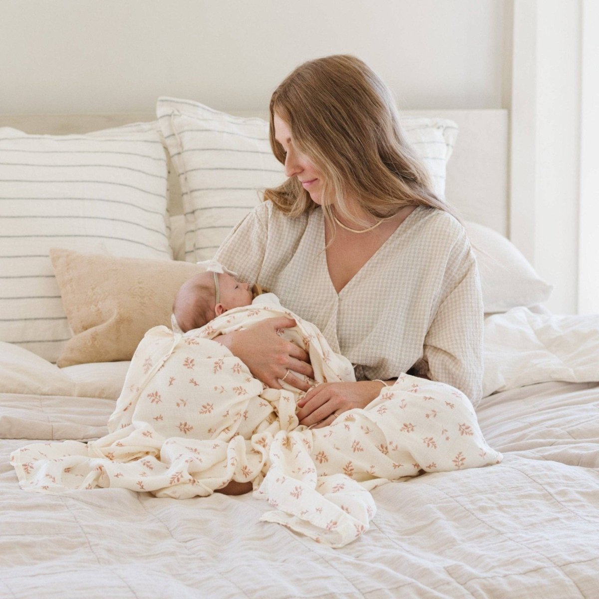 BAMBOO RAYON MUSLIN SWADDLES: Starry Night - Three:Twelve Boutique - Saranoni