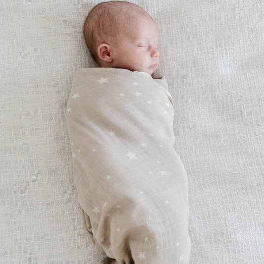 BAMBOO RAYON MUSLIN SWADDLES: Starry Night - Three:Twelve Boutique - Saranoni