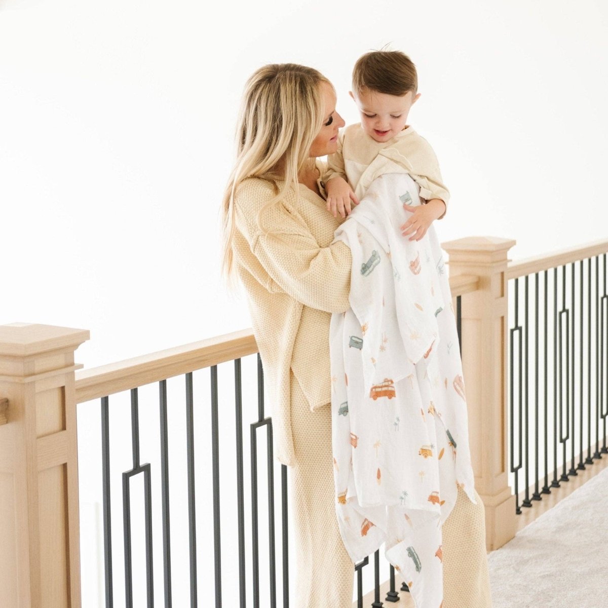 BAMBOO RAYON MUSLIN SWADDLES: The Savannah - Three:Twelve Boutique - Saranoni