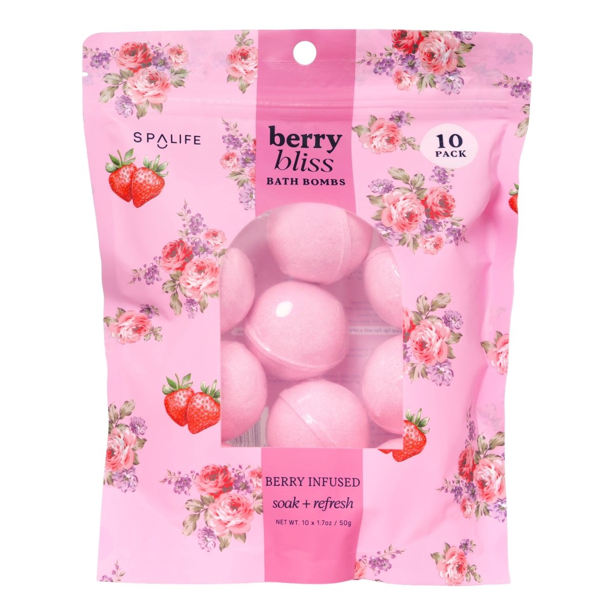 Berry Bliss Bath Bombs Set– 10 Pack | Exclusive on Faire - Three:Twelve Boutique - My Spa Life