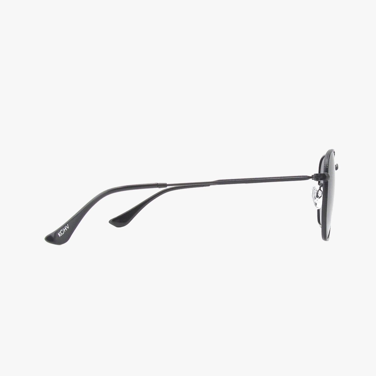Billie Midnight Polarized Geometric Sunglasses – Hex Metal Frame UV400 - Three:Twelve Boutique - Kohv Eyewear