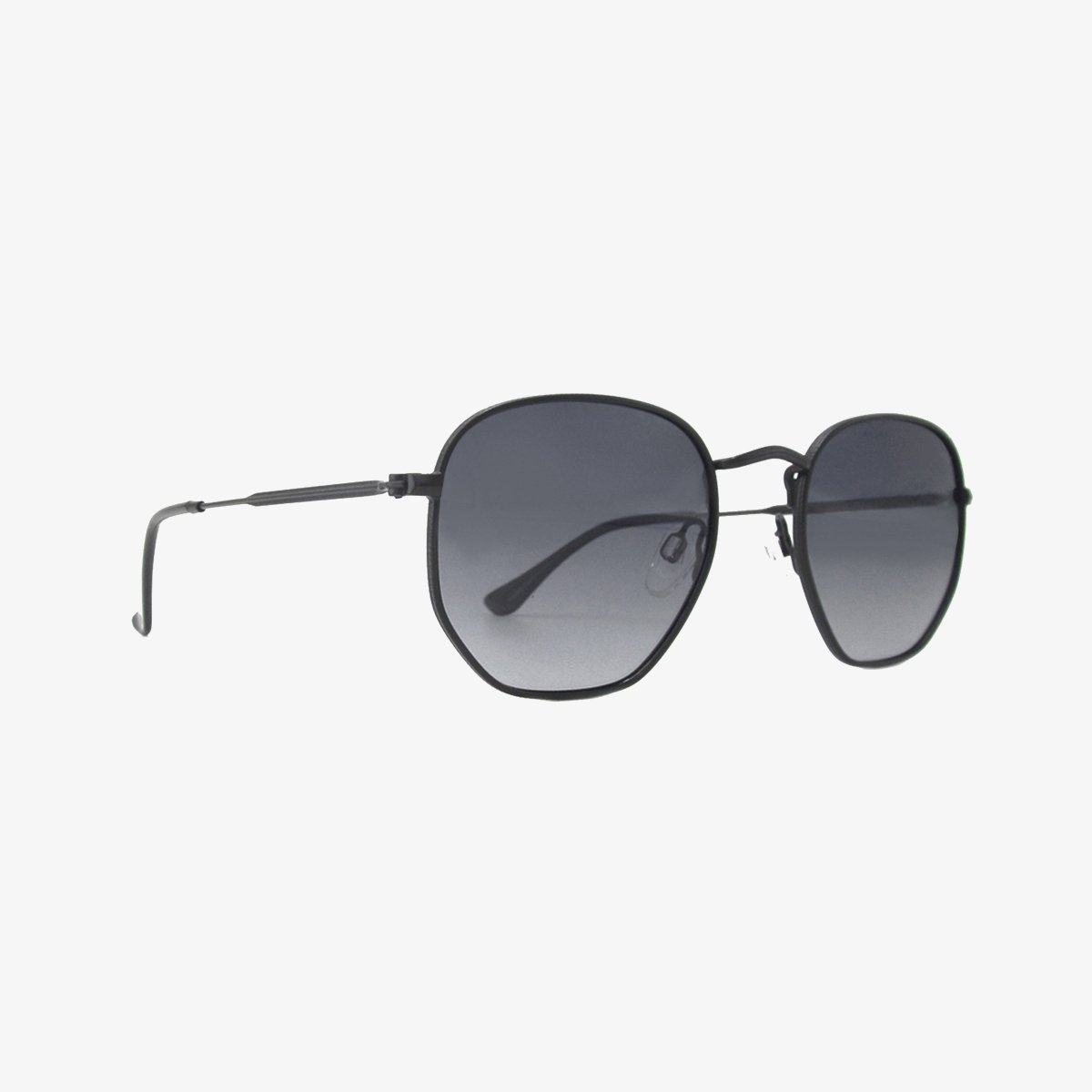 Billie Midnight Polarized Geometric Sunglasses – Hex Metal Frame UV400 - Three:Twelve Boutique - Kohv Eyewear