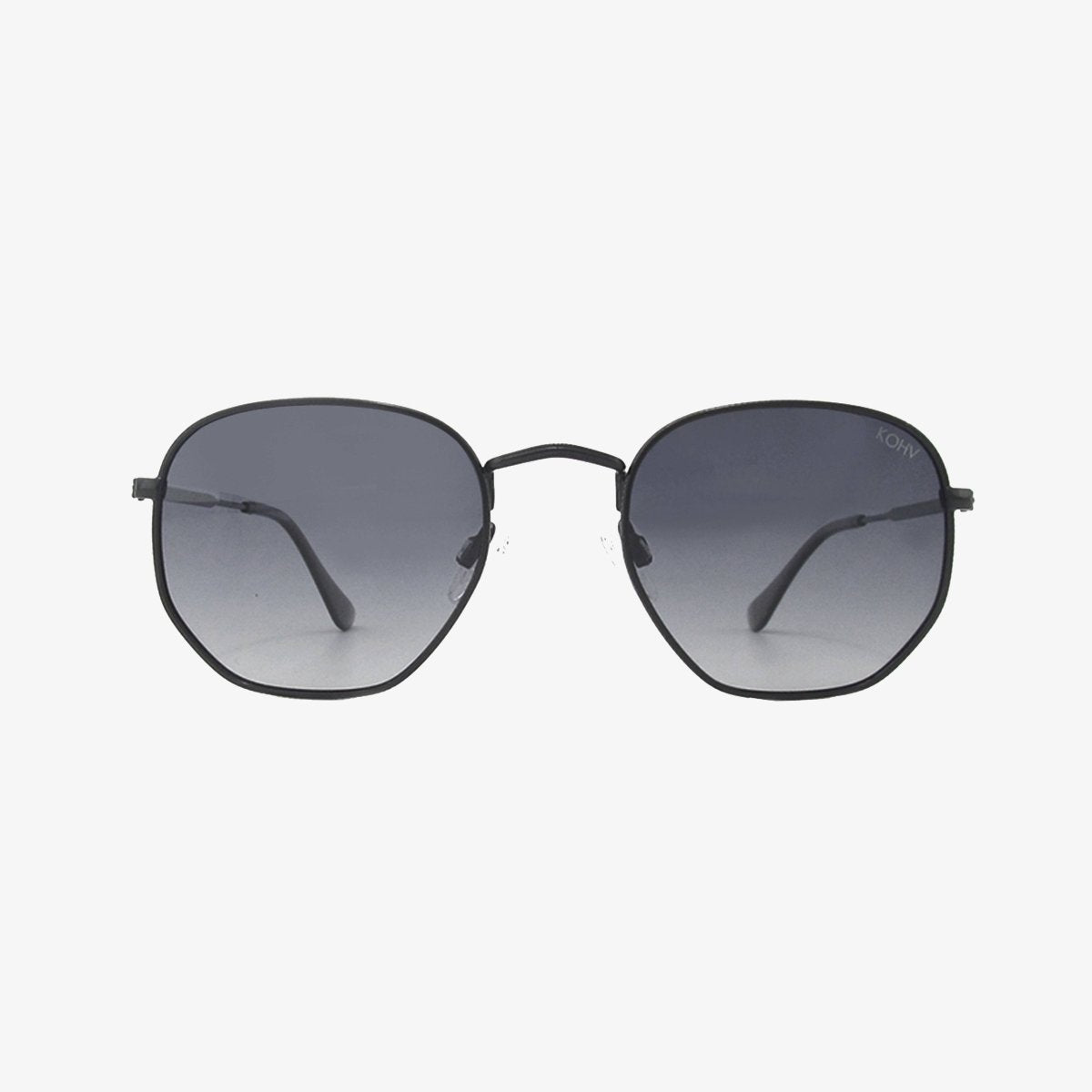 Billie Midnight Polarized Geometric Sunglasses – Hex Metal Frame UV400 - Three:Twelve Boutique - Kohv Eyewear