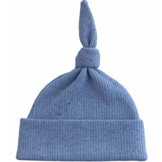 Blue Speckle / Organic Ribbed Beanie - Three:Twelve Boutique - SIIX COLLECTION