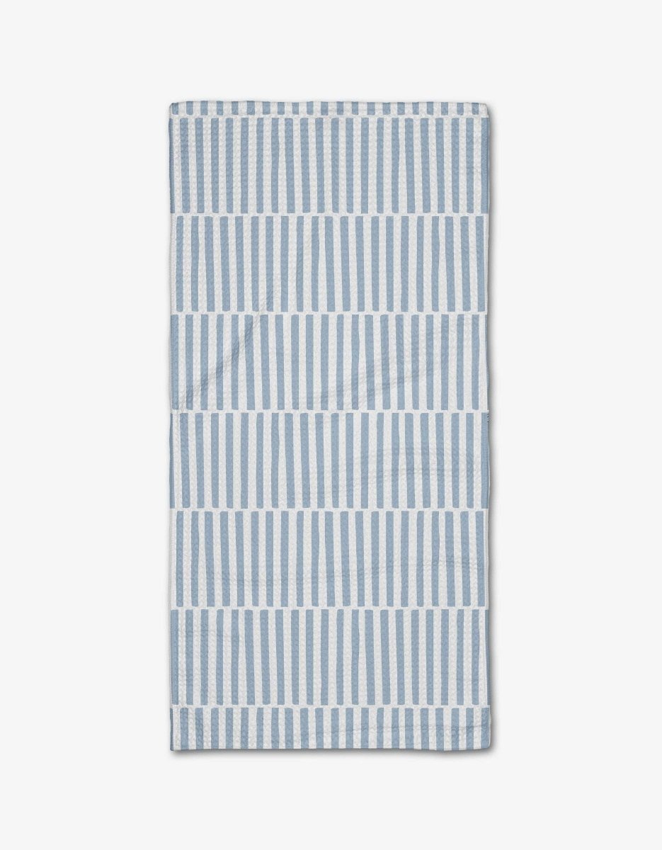 Blue Stripes Bar Towel - Three:Twelve Boutique - Geometry