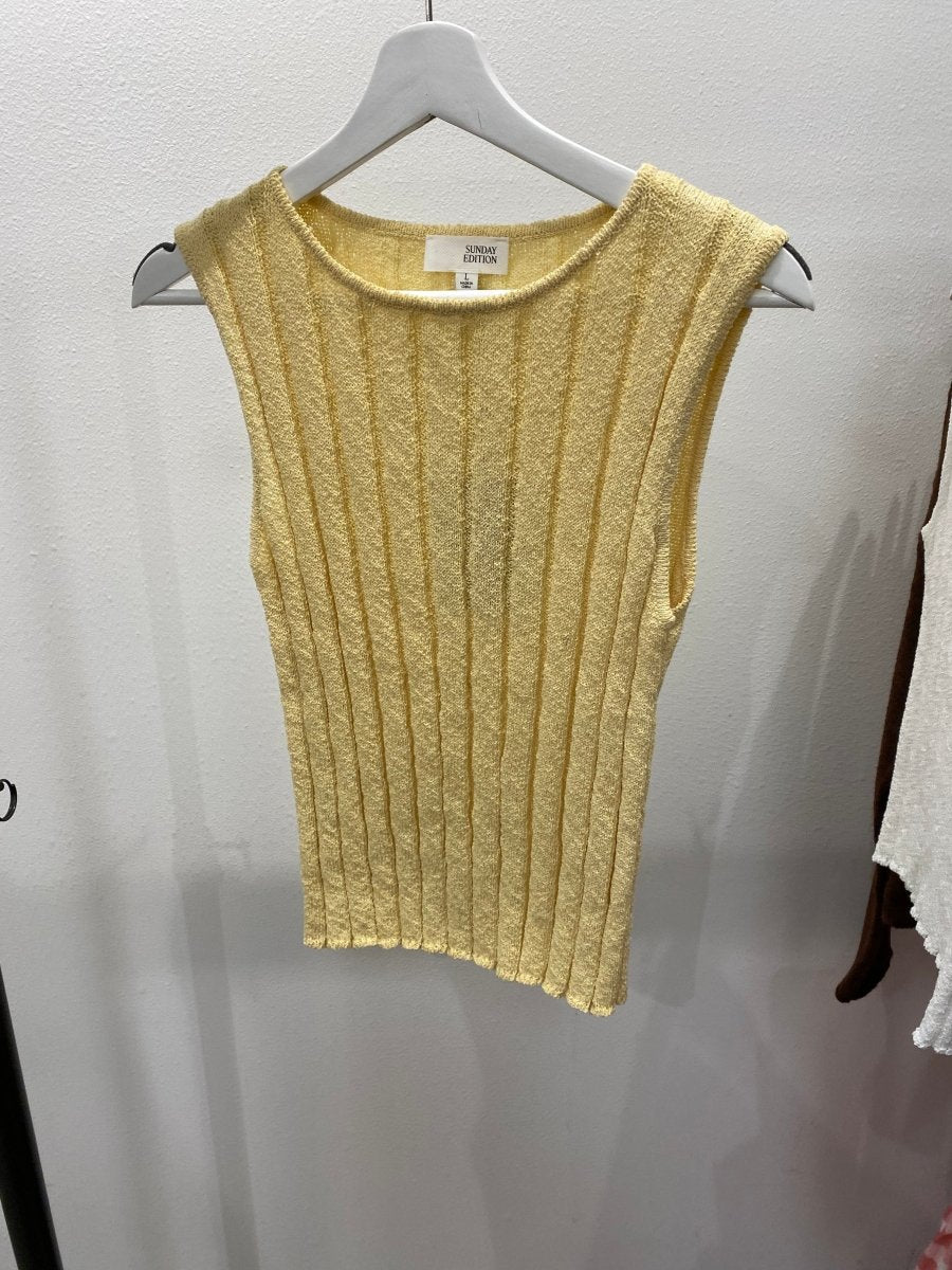 Boat Neck Sleeveless Knit Top - Three:Twelve Boutique - Three:Twelve Boutique