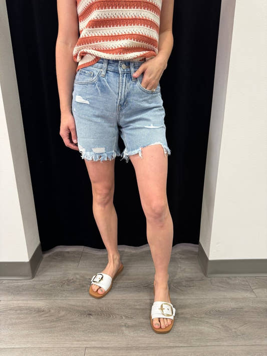 Boyfriend Midi Shorts - Three:Twelve Boutique - Three:Twelve