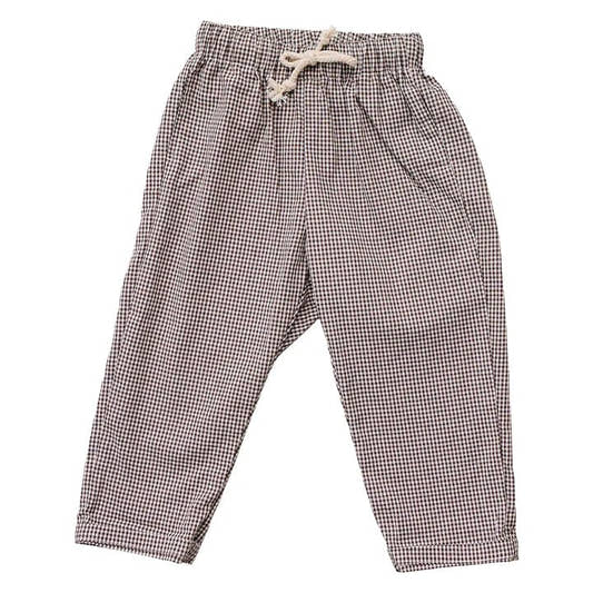 Brown Plaid Pants - Three:Twelve Boutique - Mebie Baby