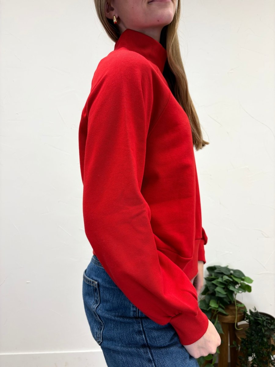 Bubble Sleeve Solid Terry Sweatshirt - Three:Twelve Boutique - Staccato