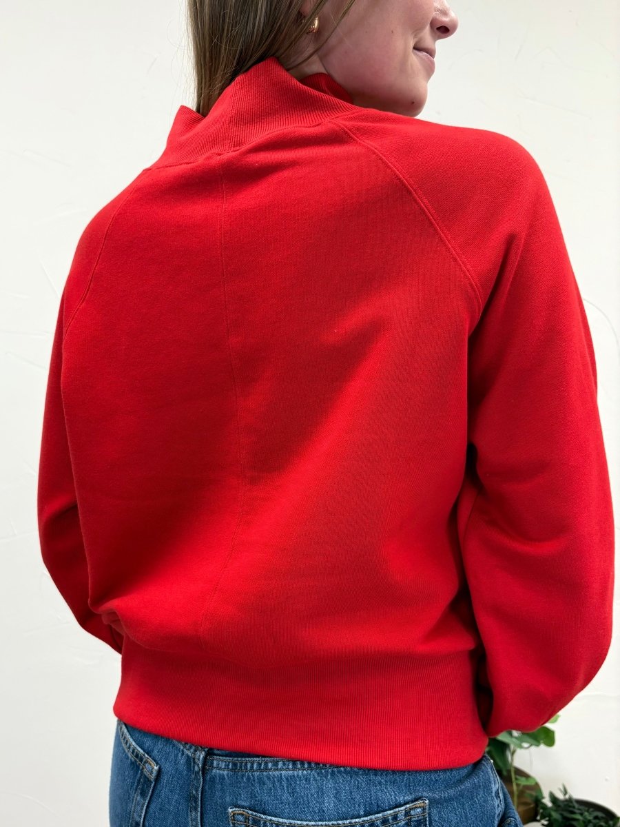 Bubble Sleeve Solid Terry Sweatshirt - Three:Twelve Boutique - Staccato