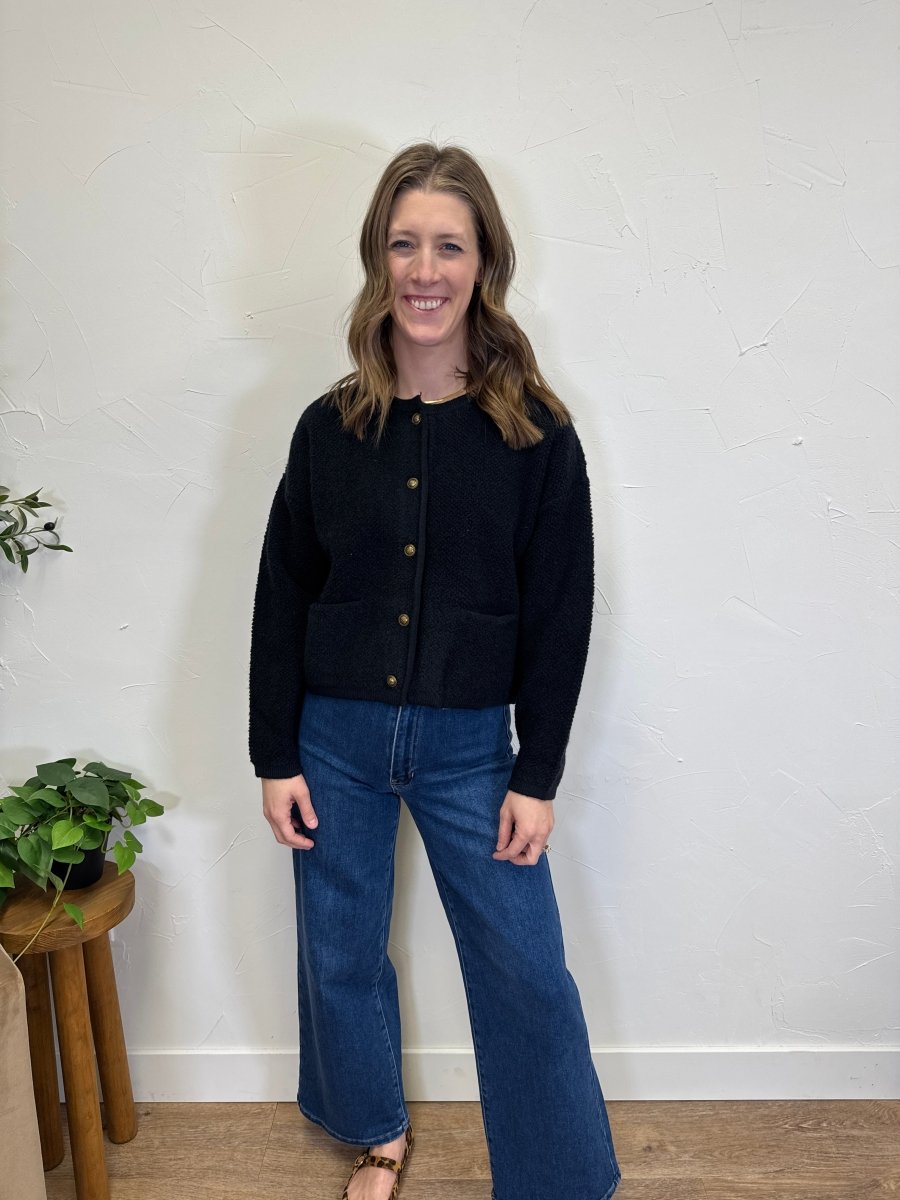 Button Front Cardigan - Three:Twelve Boutique - Mikarose