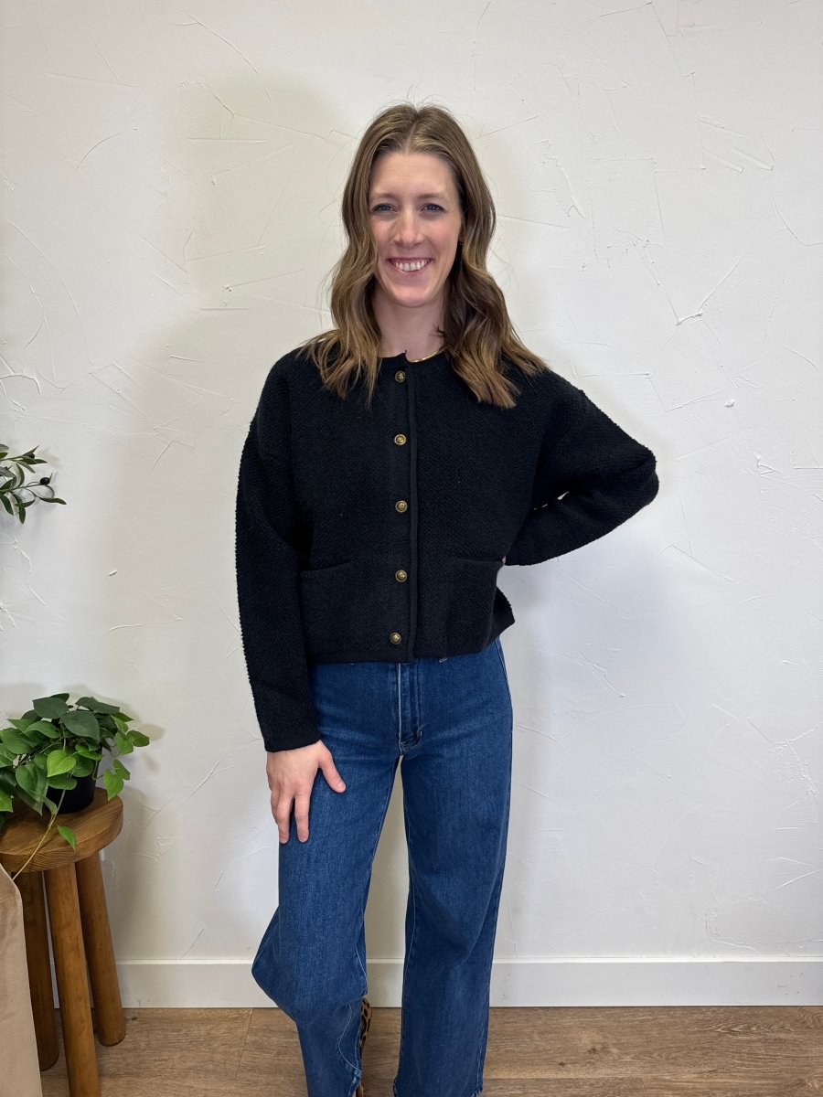 Button Front Cardigan - Three:Twelve Boutique - Mikarose