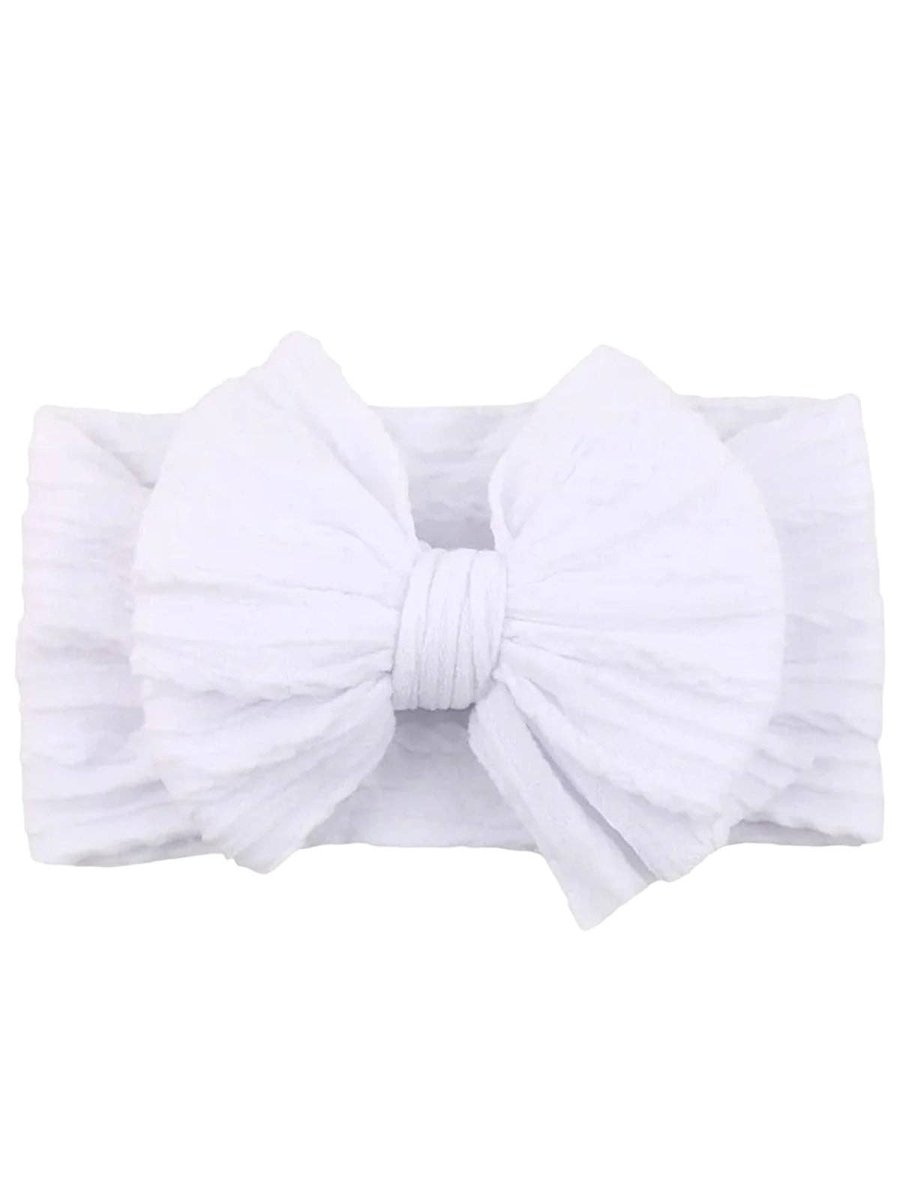 Cable Bow, White - Three:Twelve Boutique - SpearmintLOVE