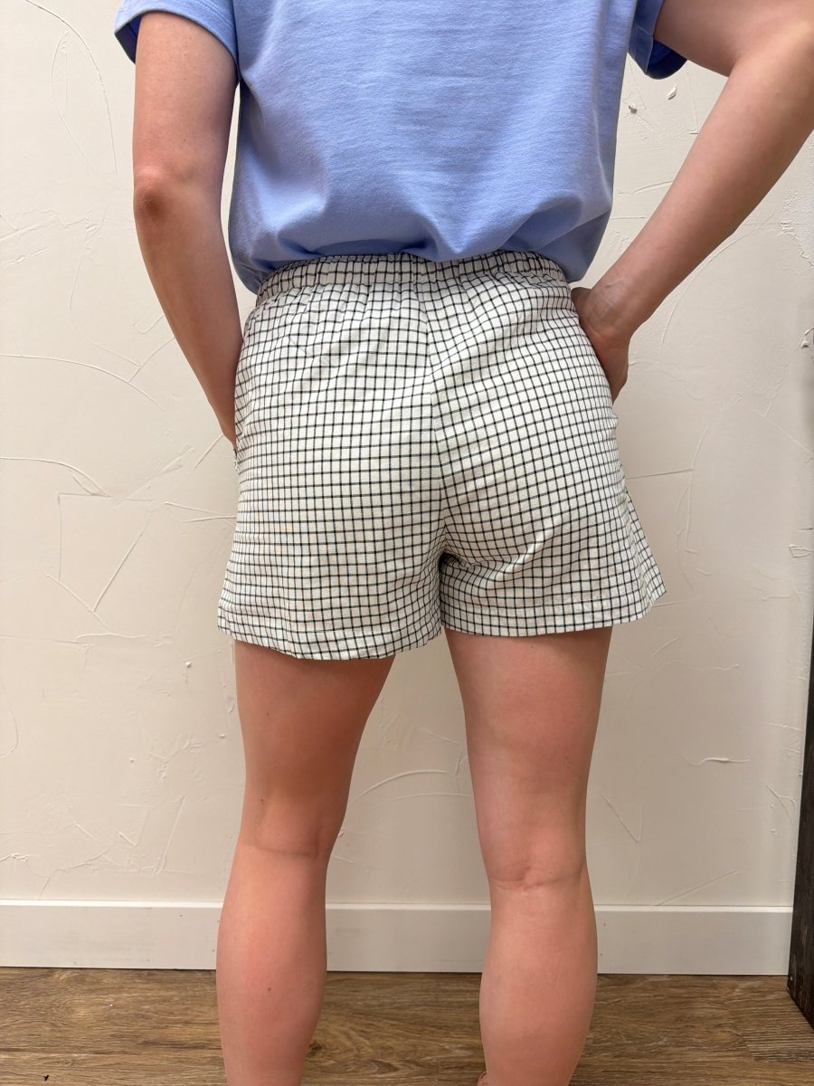Checkered Shorts - Three:Twelve Boutique - buttermelon