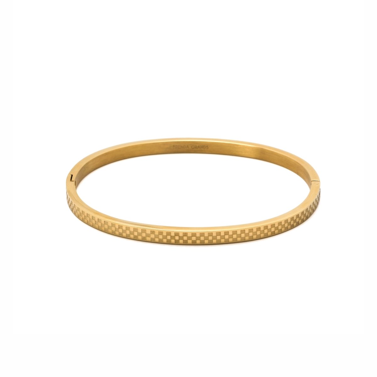 Chess Waterproof Gold Bangle Bracelet - Three:Twelve Boutique - Brenda Grands Waterproof Jewelry