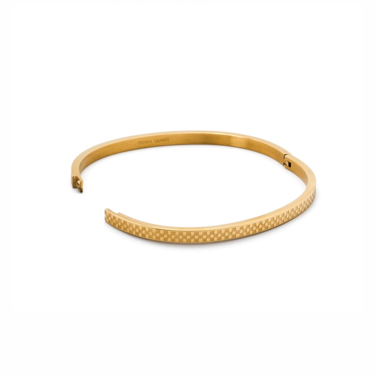 Chess Waterproof Gold Bangle Bracelet - Three:Twelve Boutique - Brenda Grands Waterproof Jewelry