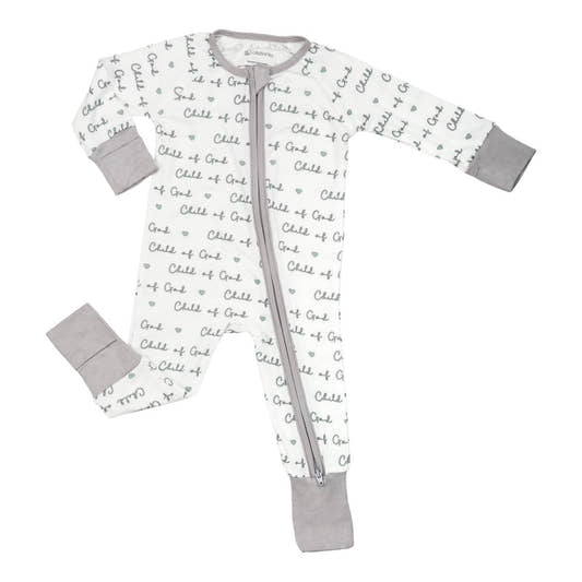 Child of God Bamboo Convertible Zipper Pajama - Three:Twelve Boutique - LollyBanks
