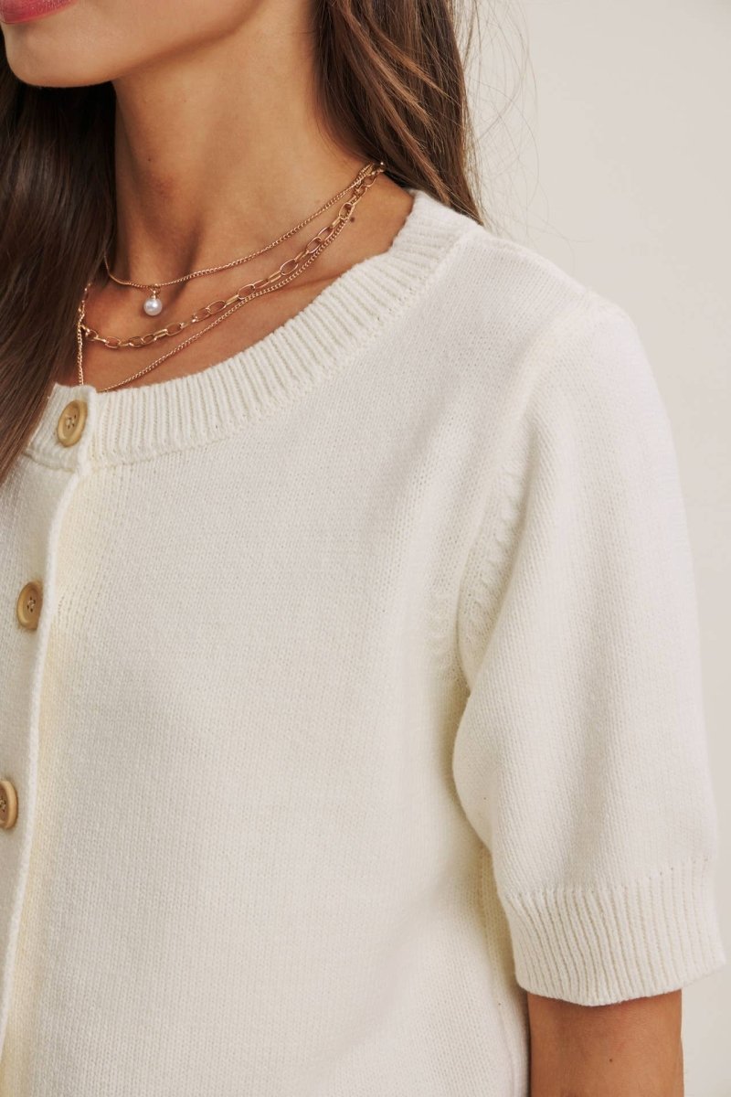 COTTON CARDIGAN - Three:Twelve Boutique - in february