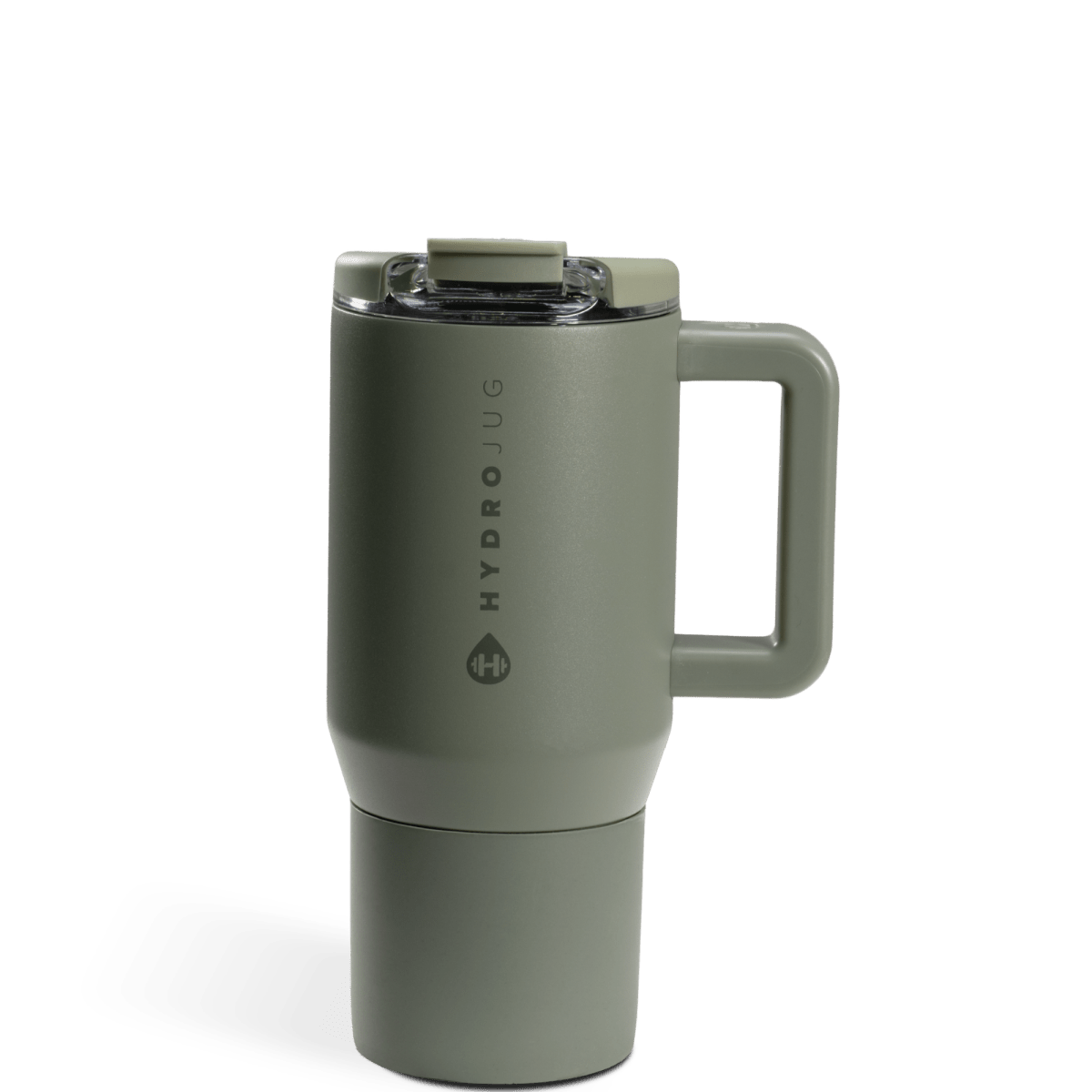 Front view of Courtyard HydroJug 20 oz Traveler Coffee Mug showing overall design — Three:Twelve Boutique