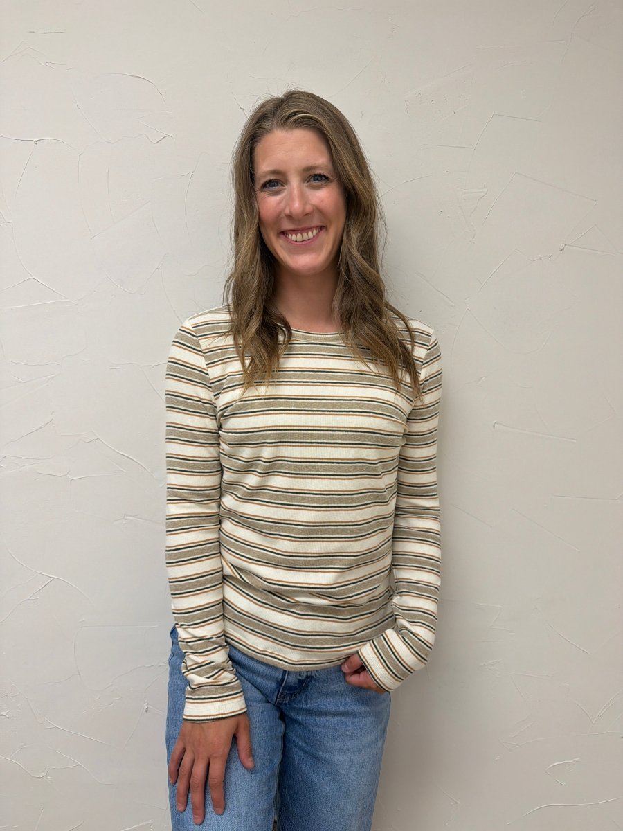 Crew Hacci Striped Top - Three:Twelve Boutique - Staccato