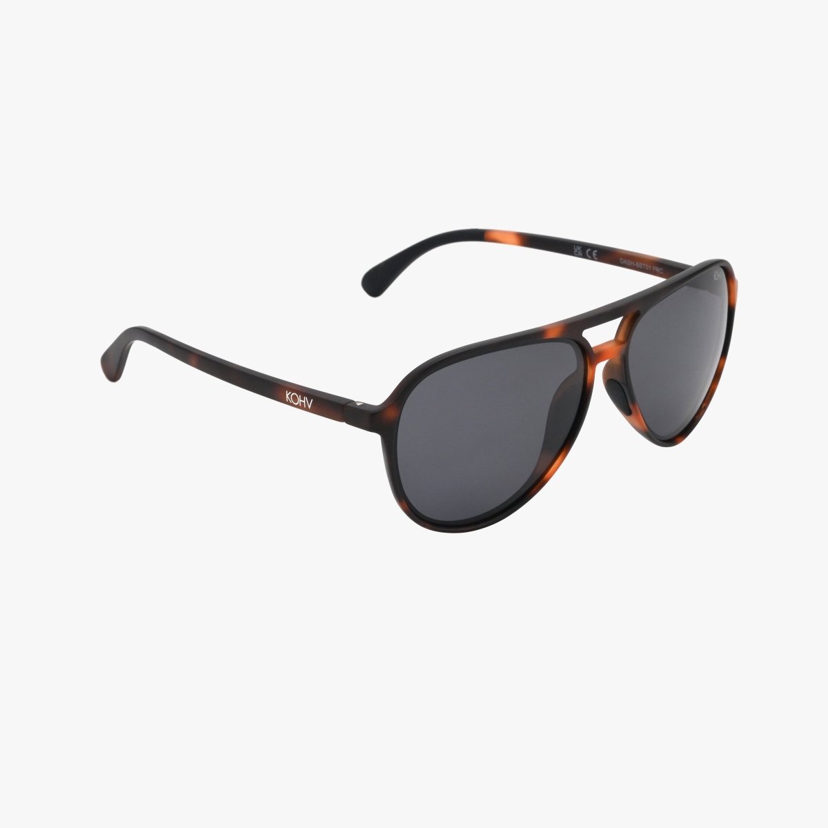 DASH Tortoise Polarized Aviator Sunglasses – Lightweight UV400 Active Frame - Three:Twelve Boutique - Kohv Eyewear