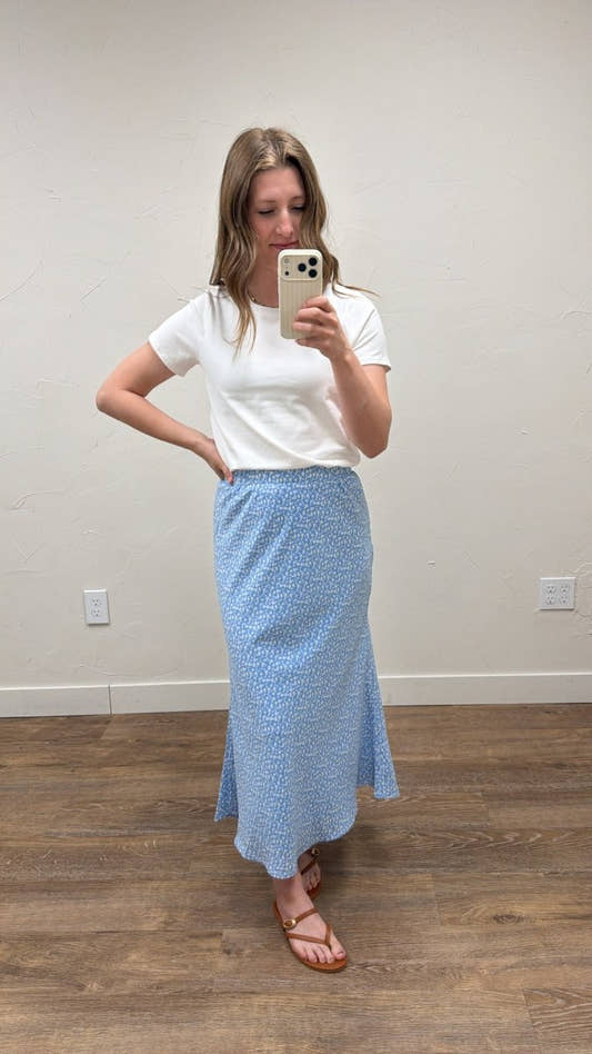 Ditsy Floral Midi Skirt - Three:Twelve Boutique - Wishlist