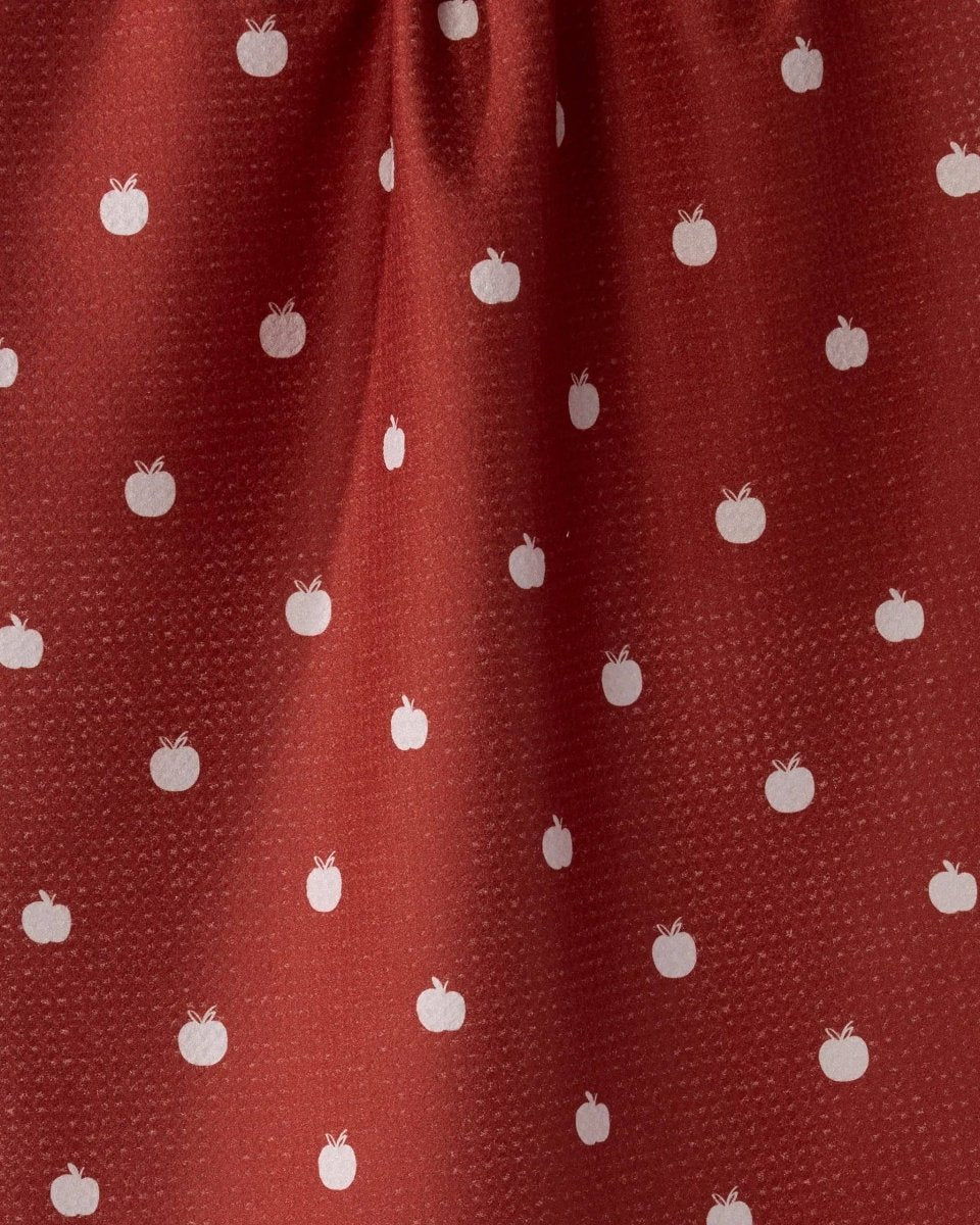 Dotty Apple Tea Towel: Clay Red - Three:Twelve Boutique - Geometry